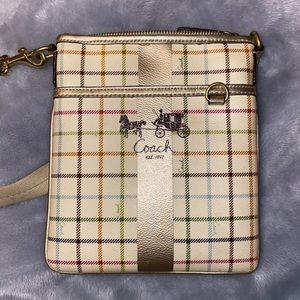 Coach stripe crossbody